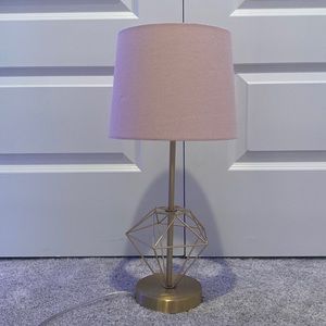 pink and gold diamond lamp